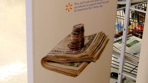 Wal-Mart Tax Rebate Standee