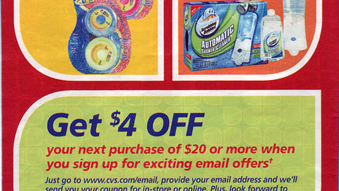 CVS E-Mail Registration Ad