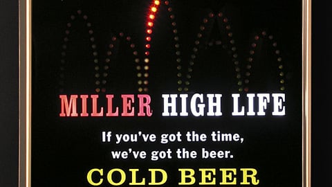 Miller High Life Bouncing Ball Sign