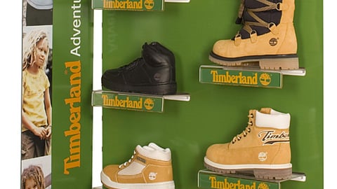 Timberland Kid's Footwear Slatwall Display
