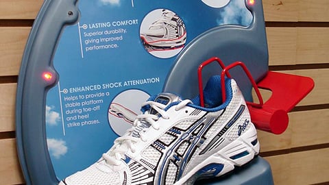 Asics Solyte Tech Slatwall Display