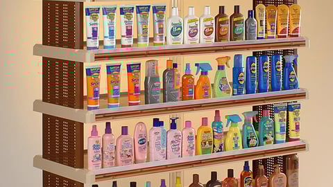 Supervalu Modular Sun Care Floor Display