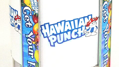 Hawaiian Punch Round Wire Dump Bin