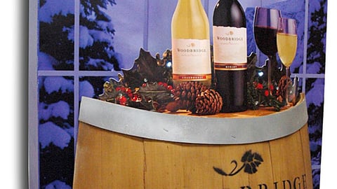 Woodbridge Holiday Barrel Pole Topper