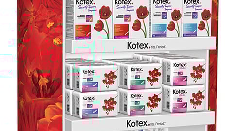 Kimberly-Clark Kotex Floorstand