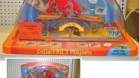 Mattel Matchbox Pop-Up Shelf Displays