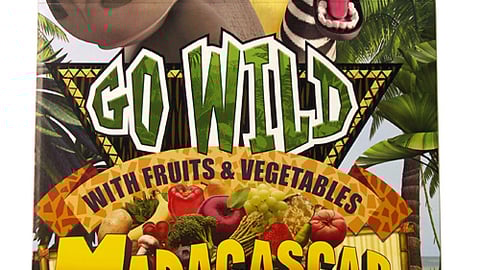 Wal-Mart 'Go Wild with Fruit and Vegetables' Standee