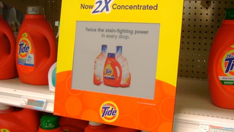 Tide 2x Ink in Motion Shelf Sign