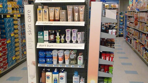 Rite Aid Skincare Endcap