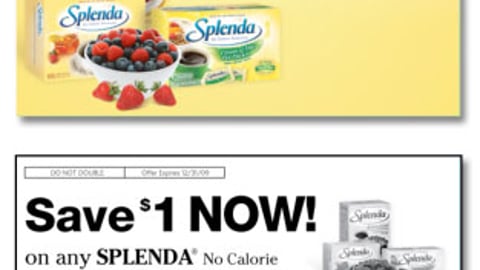 Splenda Cross-Merch In-Store Coupon