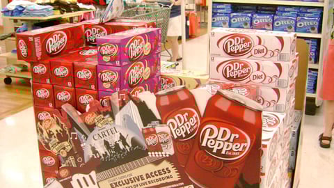 Wal-Mart/Dr Pepper 'Band in a Bubble' Pallet Display