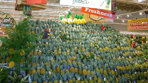 Cub Foods Pineapple Display (Front View)
