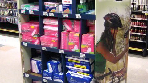 J&J 'Experts in Caring' Pallet Display