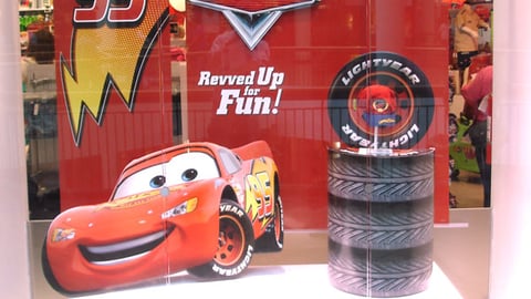 Disney Store 'Cars' Window Display