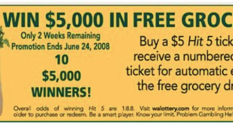 Safeway Washington's Lottery Sweeps Feature