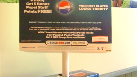 Pepsi-Cola Safeway Incentive Pole Topper