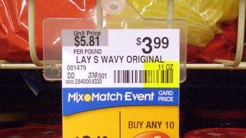 Safeway 'Mix & Match" Shelf Sign