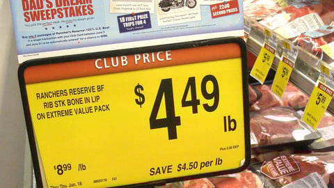 Safeway 'Dad's Dream' Rancher's Reserve Sign