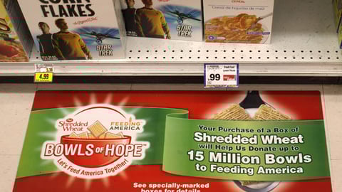 Post Shredded Wheat 'Bowls of Hope' Floor Cling