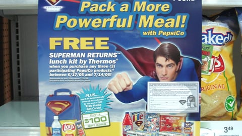 Pepsi/Publix 'Superman Returns' Shelf Sign
