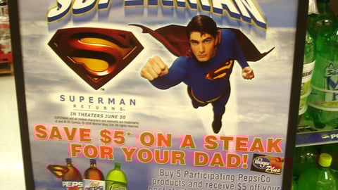 PepsiCo/Kroger 'Superman Returns' Stanchion Sign