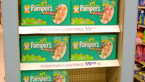 Rite Aid Pampers Endcap