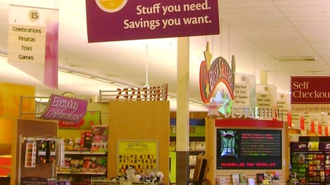 Stop & Shop 'Real Deal' Ceiling Sign