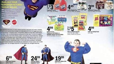 Meijer 'Superman Returns' Merchandising Feature