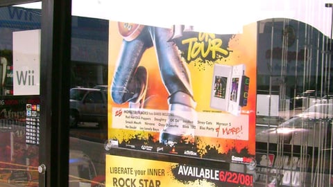 'Guitar Hero on Tour' Window Poster