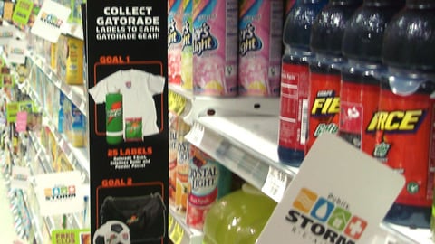 Gatorade 'Score Gear' Aisle Violator