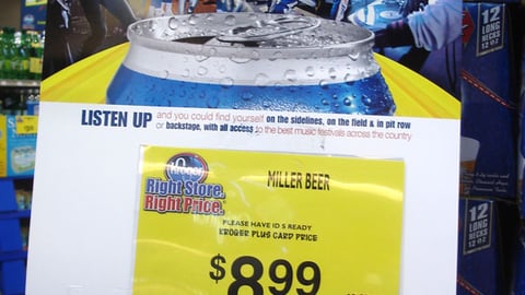 Miller Talking Cans Sign