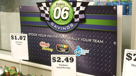 Publix 'Race to Savings' Sign