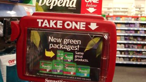 Depends Shelf Take-One