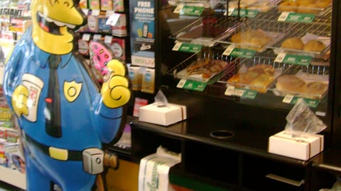 7-Eleven Kwik-E-Mart Donut Merchandising