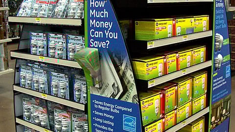 Wal-Mart/GE CFL Pallet Display