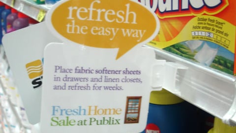 Publix Informational Shelf Sign 