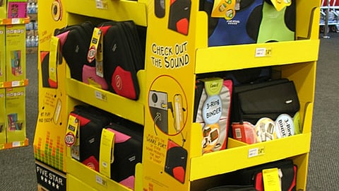 Mead 'Only at Staples' Half-Pallet Display