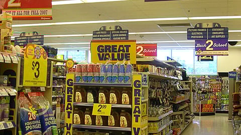 Walgreens Back-to-School Ceiling Banners