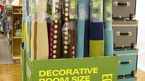 Bed Bath & Beyond 'Equip Your Space' Rug Display