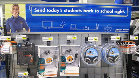 Best Buy 'Knowledge for College' Shelf Header