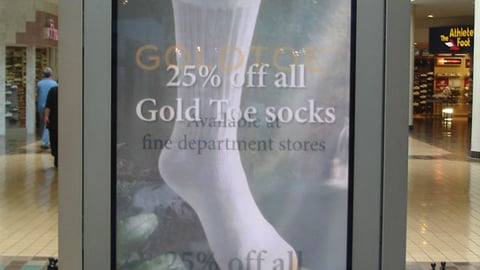 Gold Toe Digital Mall Ad