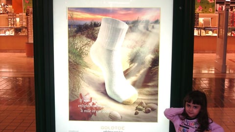 Gold Toe Static Mall Ad