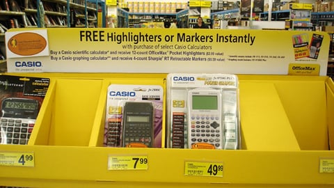 Casio OfficeMax Pallet Display