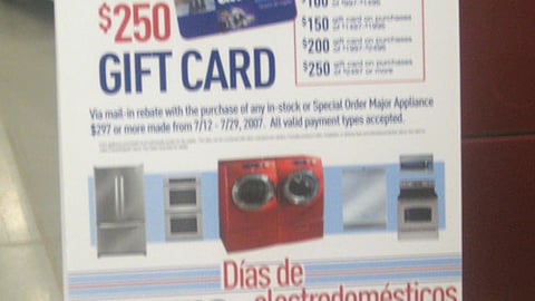 Lowe's 'Appliance Days' Stanchion