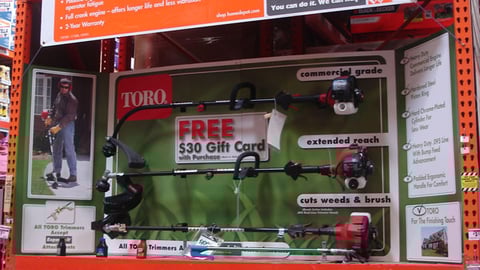 Home Depot/Toro Promotional Endcap