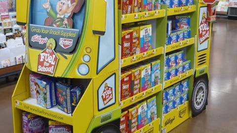 Kellogg 'Fuel For School' Bus Floorstand