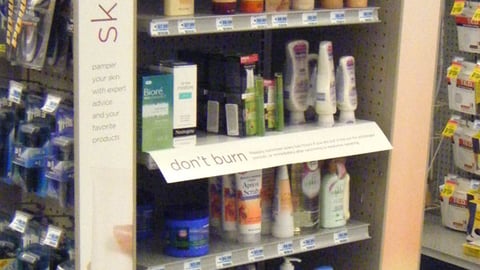 Rite Aid 'Radiate Health' Skincare Endcap