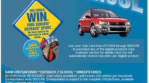 Safeway Sanford Sweeps Feature