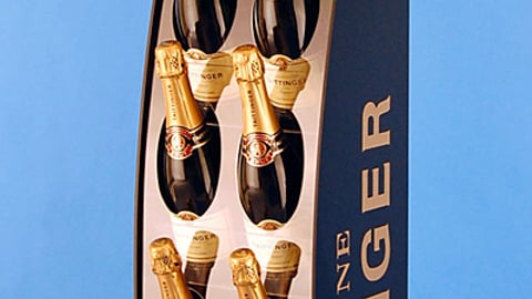 Taittinger Acrylic Floor Merchandiser