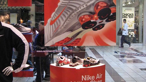 Nike Finish Line Shoe Display